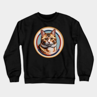 American Bobtail Embroidered Patch Crewneck Sweatshirt